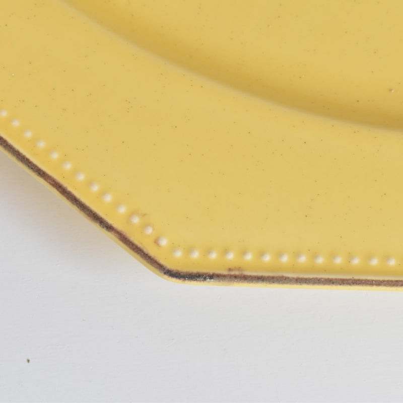 ヴィンテージオーヴァル大皿 ル・ポエ-ラヴァル オクトゴナル イェロー