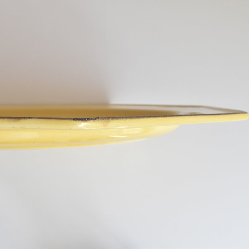 ヴィンテージオーヴァル大皿 ル・ポエ-ラヴァル オクトゴナル イェロー