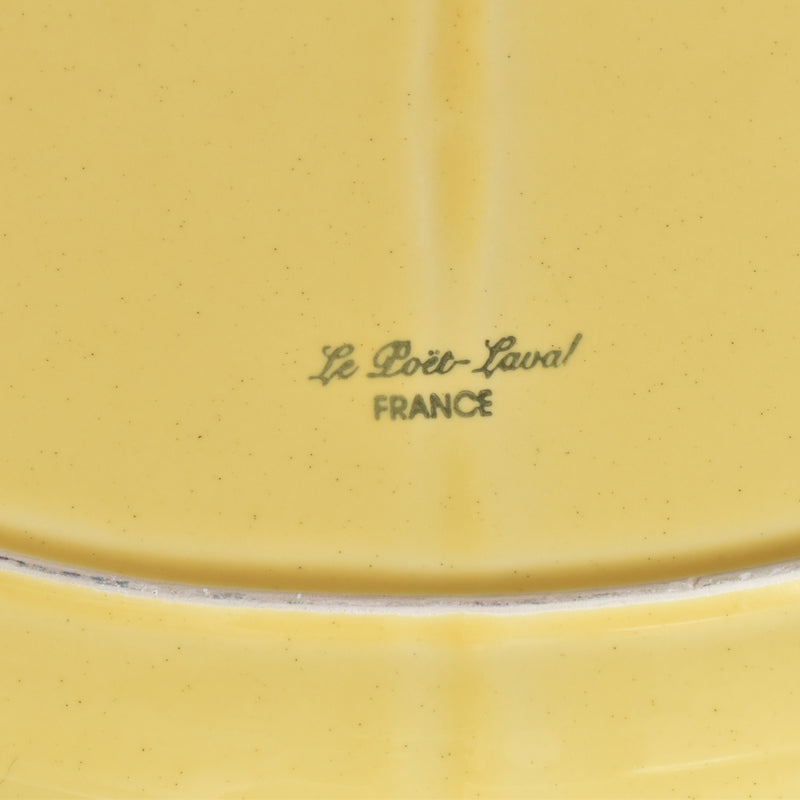 ヴィンテージオーヴァル大皿 ル・ポエ-ラヴァル オクトゴナル イェロー