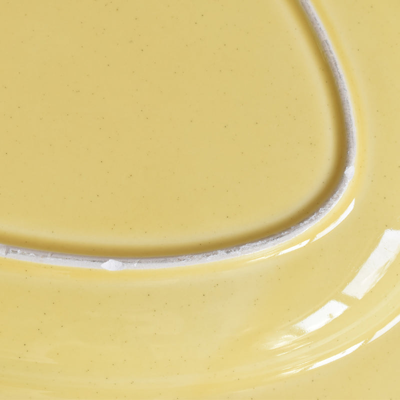 ヴィンテージオーヴァル大皿 ル・ポエ-ラヴァル オクトゴナル イェロー