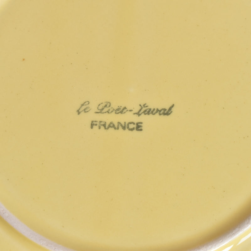 Vintage Plate Le Poet-Laval Octagonal Yellow B