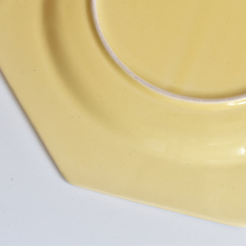 Vintage Plate Le Poet-Laval Octagonal Yellow B