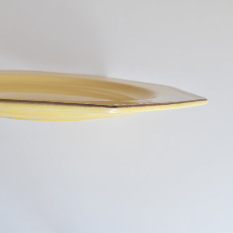 Vintage Plate Le Poet-Laval Octagonal Yellow B