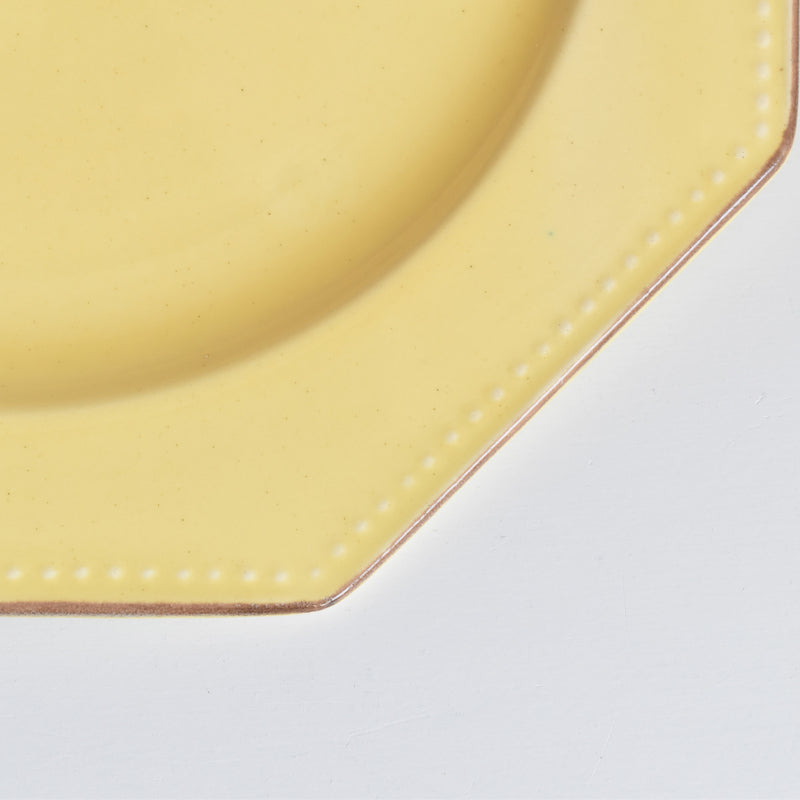 Vintage Plate Le Poet-Laval Octagonal Yellow B
