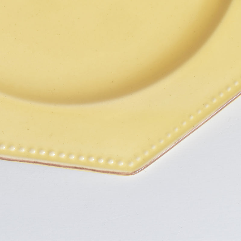Vintage Plate Le Poet-Laval Octagonal Yellow B