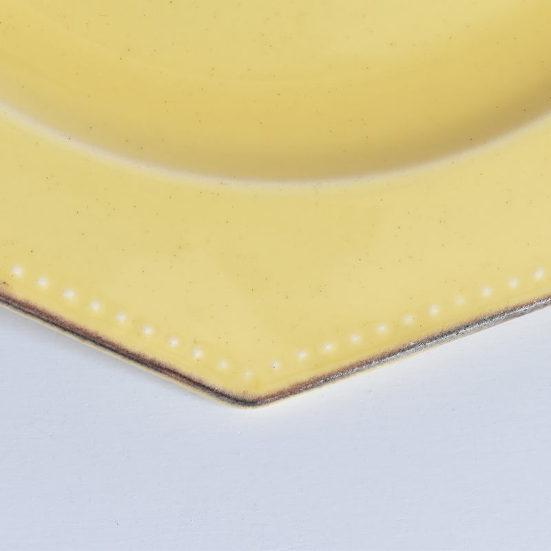 ヴィンテージプレート ル・ポエ-ラヴァル オクトゴナル イェロー D