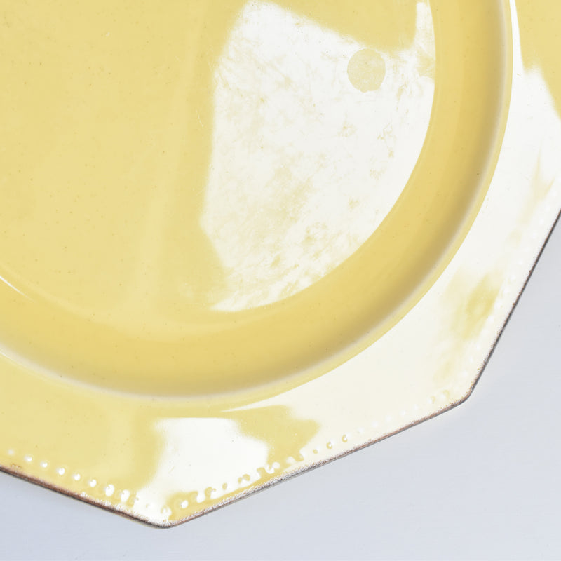 ヴィンテージプレート ル・ポエ-ラヴァル オクトゴナル イェロー D