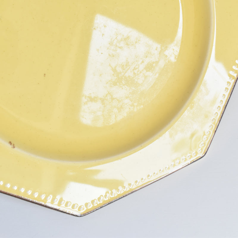 ヴィンテージプレート ル・ポエ-ラヴァル オクトゴナル イェロー D