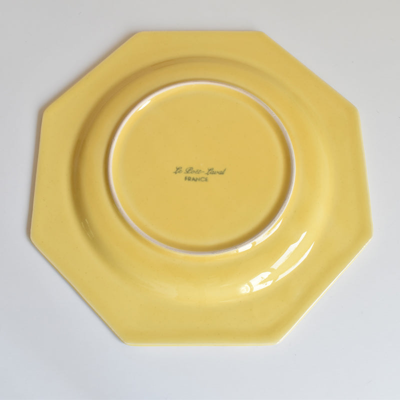 ヴィンテージプレート ル・ポエ-ラヴァル オクトゴナル イェロー D
