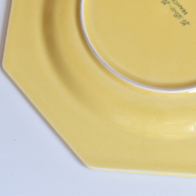 ヴィンテージプレート ル・ポエ-ラヴァル オクトゴナル イェロー D