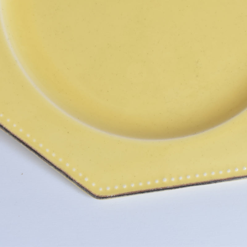 ヴィンテージプレート ル・ポエ-ラヴァル オクトゴナル イェロー D