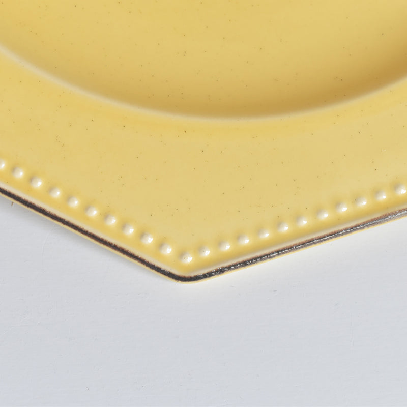 Vintage Plate Le Poet-Laval Octagonal Yellow E
