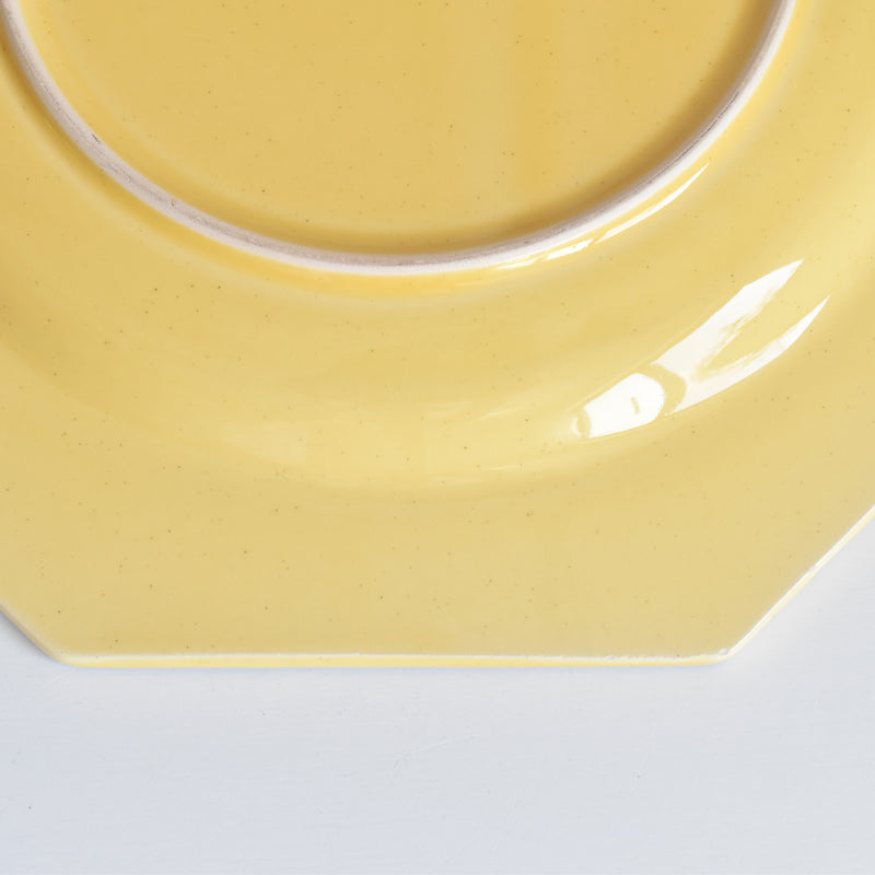 Vintage Plate Le Poet-Laval Octagonal Yellow E