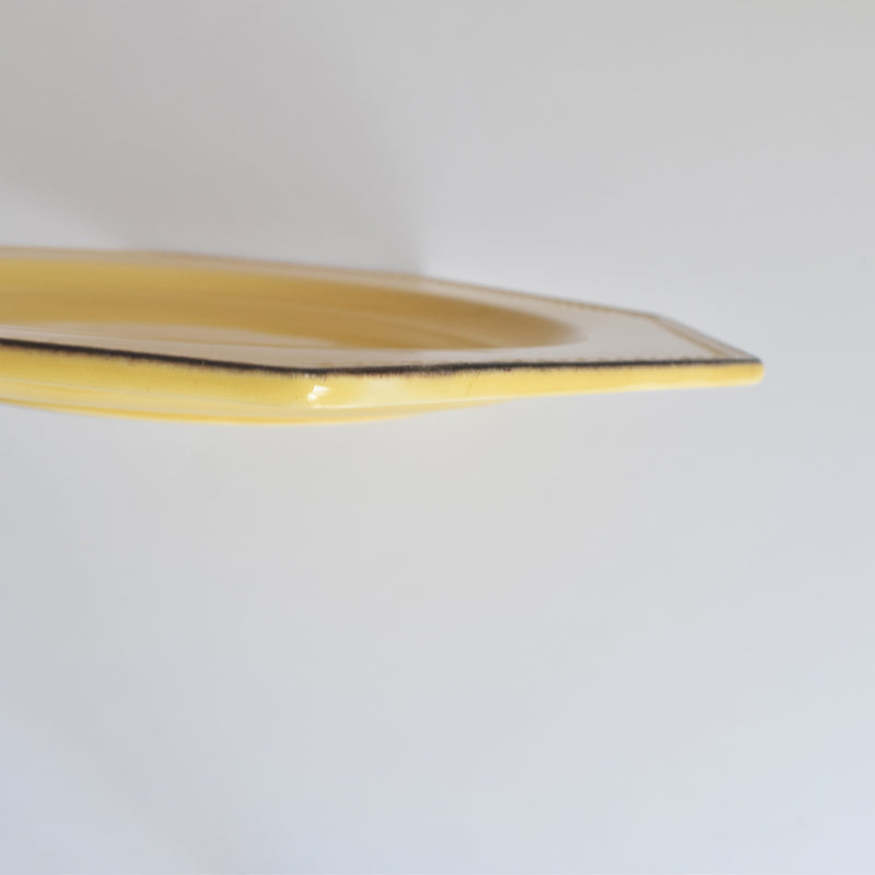 Vintage Plate Le Poet-Laval Octagonal Yellow E