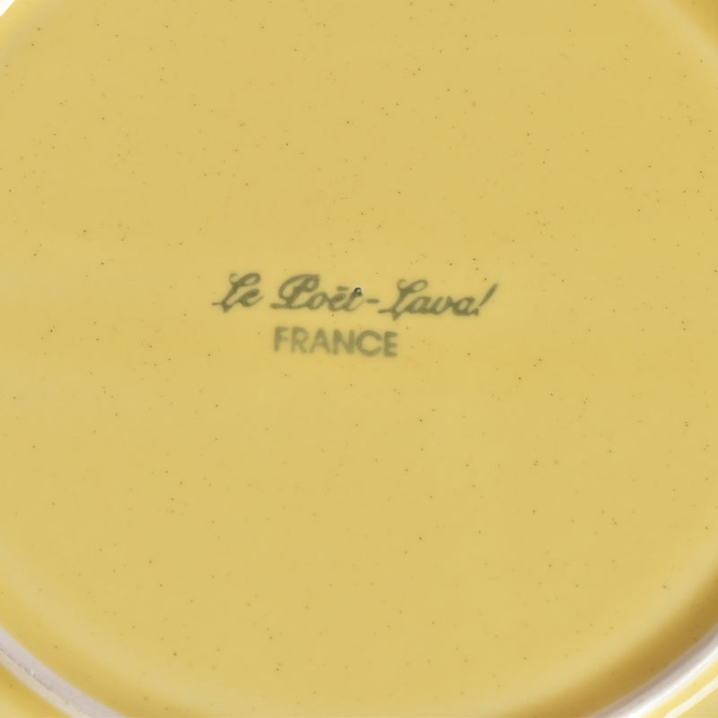 Vintage Plate Le Poirier Laval Octagonal Yellow F