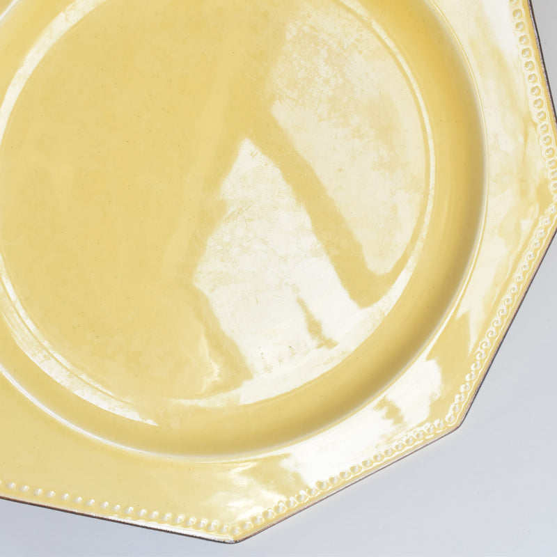 Vintage Plate Le Peu-Laval Octagonal Yellow G