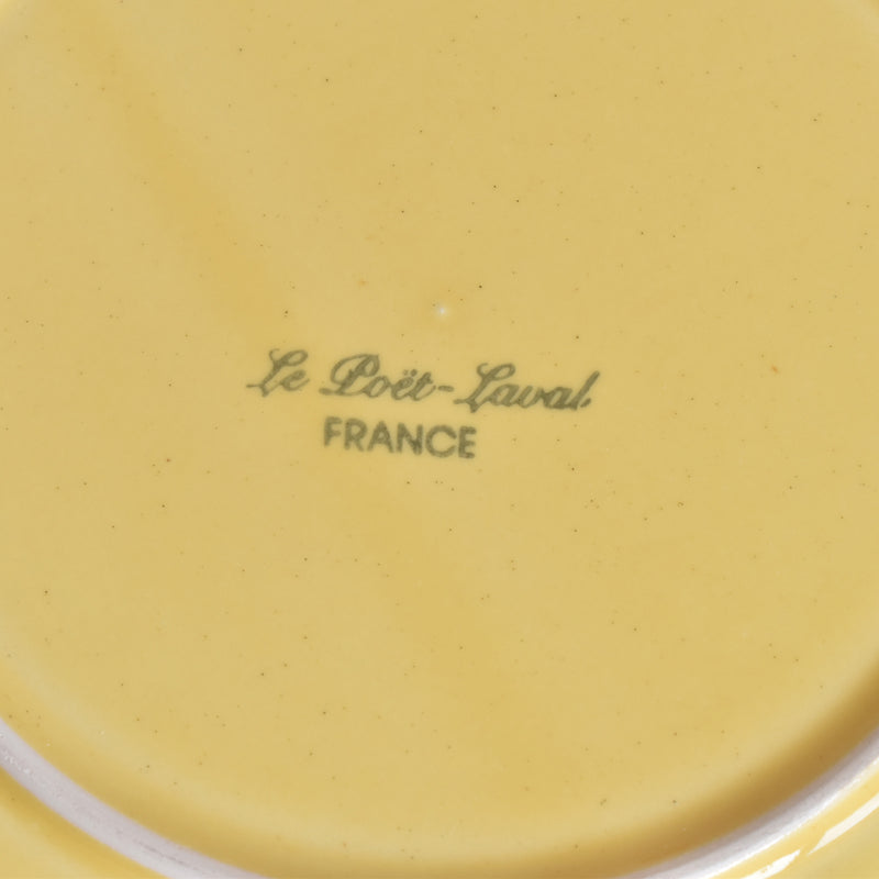 Vintage Plate Le Peu-Laval Octagonal Yellow G