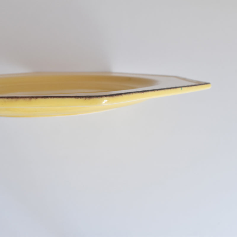 Vintage Plate Le Peu-Laval Octagonal Yellow G