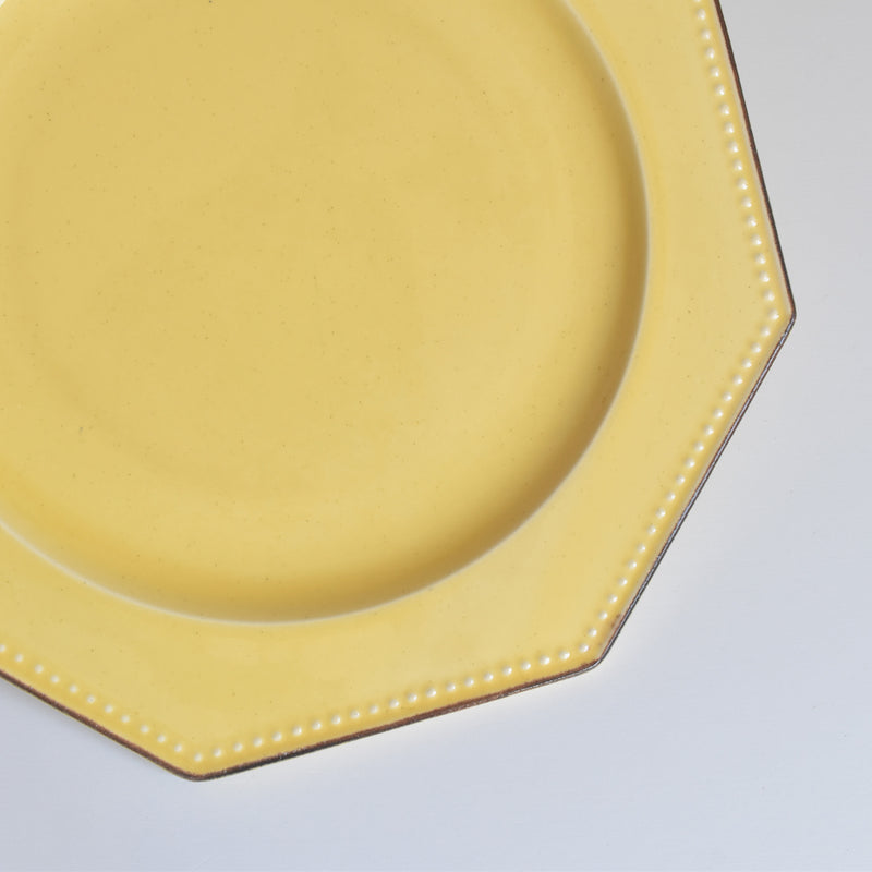 Vintage Plate Le Peu-Laval Octagonal Yellow G