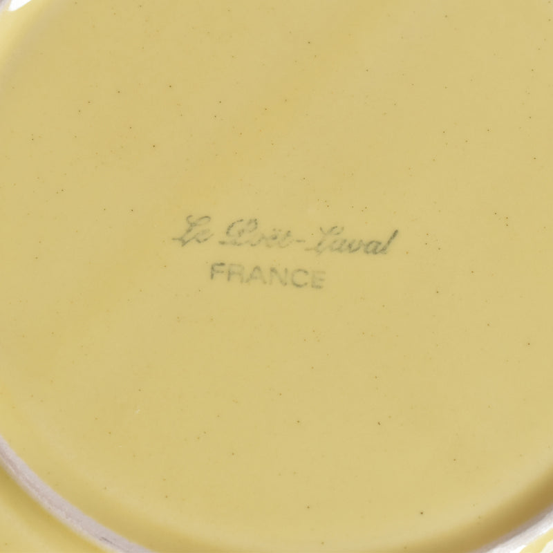 Vintage Plate Le Poët-Laval Octagonal Yellow H