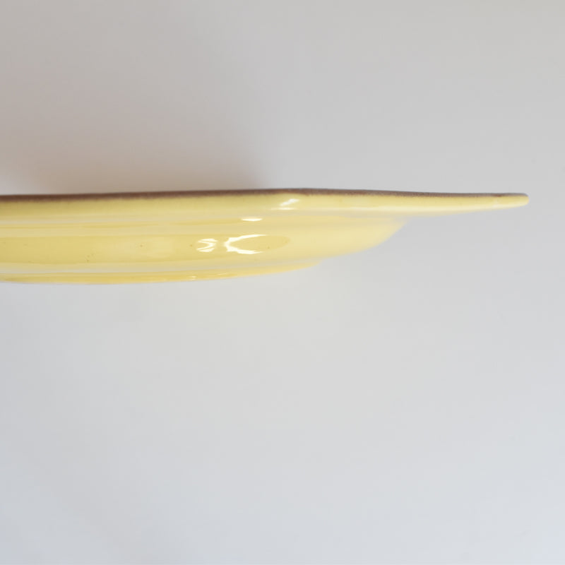 Vintage Plate Le Poët-Laval Octagonal Yellow H
