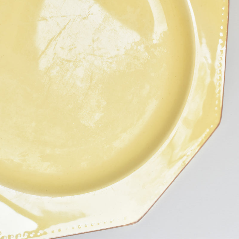 Vintage Plate: Le Poet-Laval Octagonal Yellow I