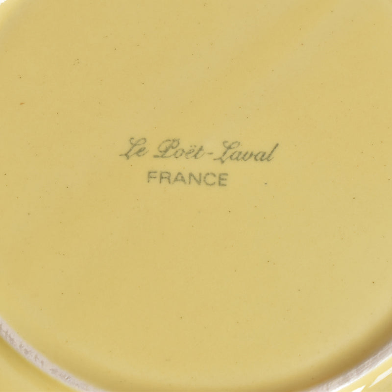 Vintage Plate: Le Poet-Laval Octagonal Yellow I