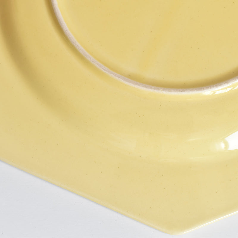 Vintage Plate: Le Poet-Laval Octagonal Yellow I