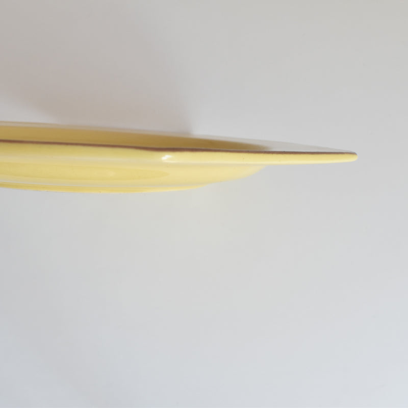 Vintage Plate: Le Poet-Laval Octagonal Yellow I