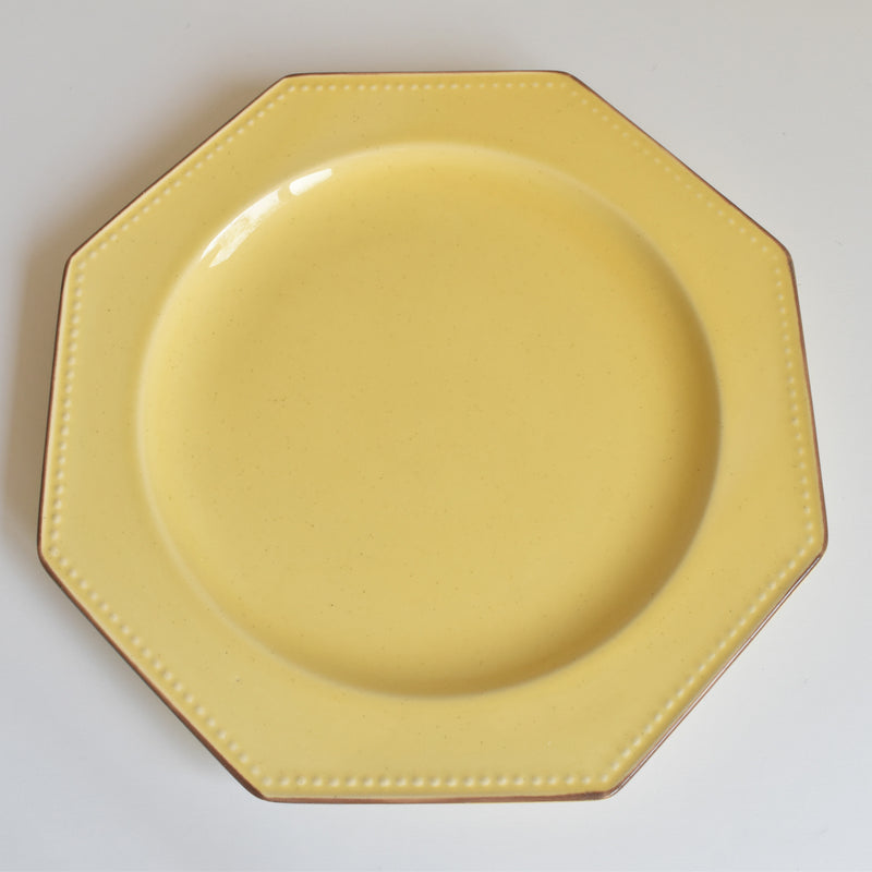 Vintage Plate Le Poet-Laval Octagonal Yellow J
