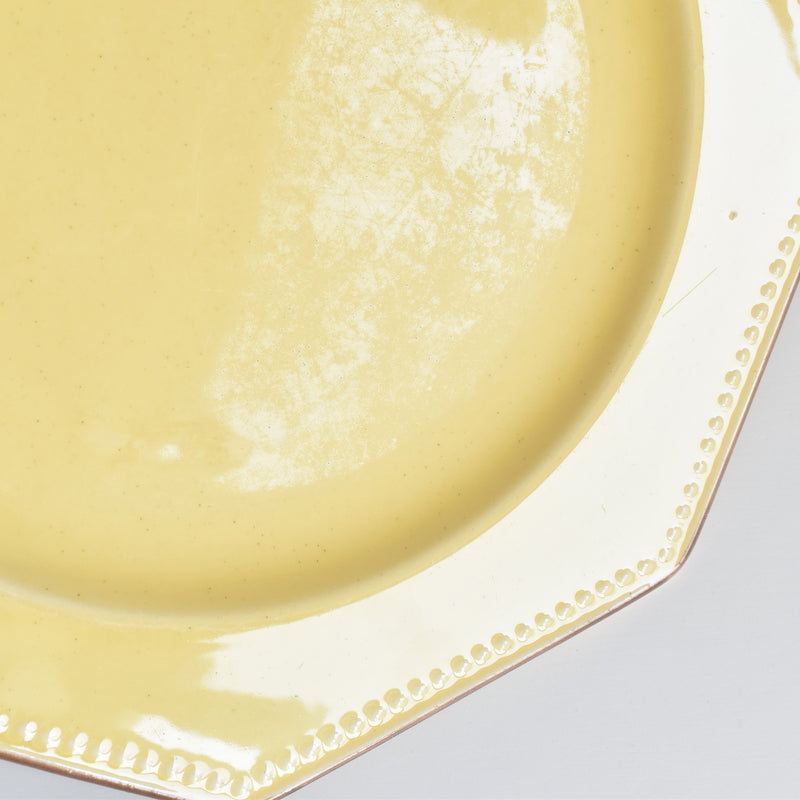 Vintage Plate Le Poet-Laval Octagonal Yellow J