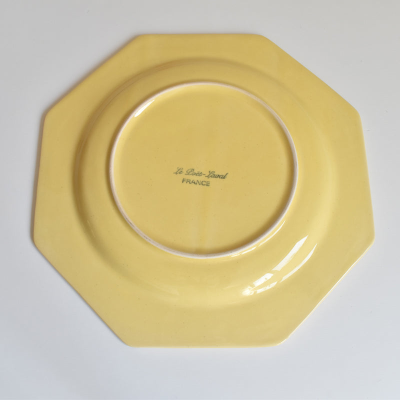 ヴィンテージプレート ル・ポエ-ラヴァル オクトゴナル イェロー K