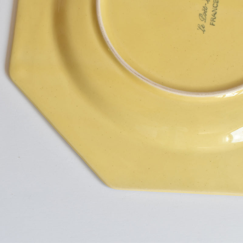 ヴィンテージプレート ル・ポエ-ラヴァル オクトゴナル イェロー K