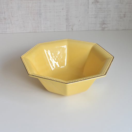 ヴィンテージボウル ル・ポエ-ラヴァル オクトゴナル イェロー 30.5cm