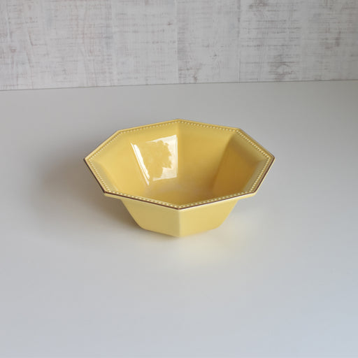ヴィンテージボウル ル・ポエ-ラヴァル オクトゴナル イェロー 24cm