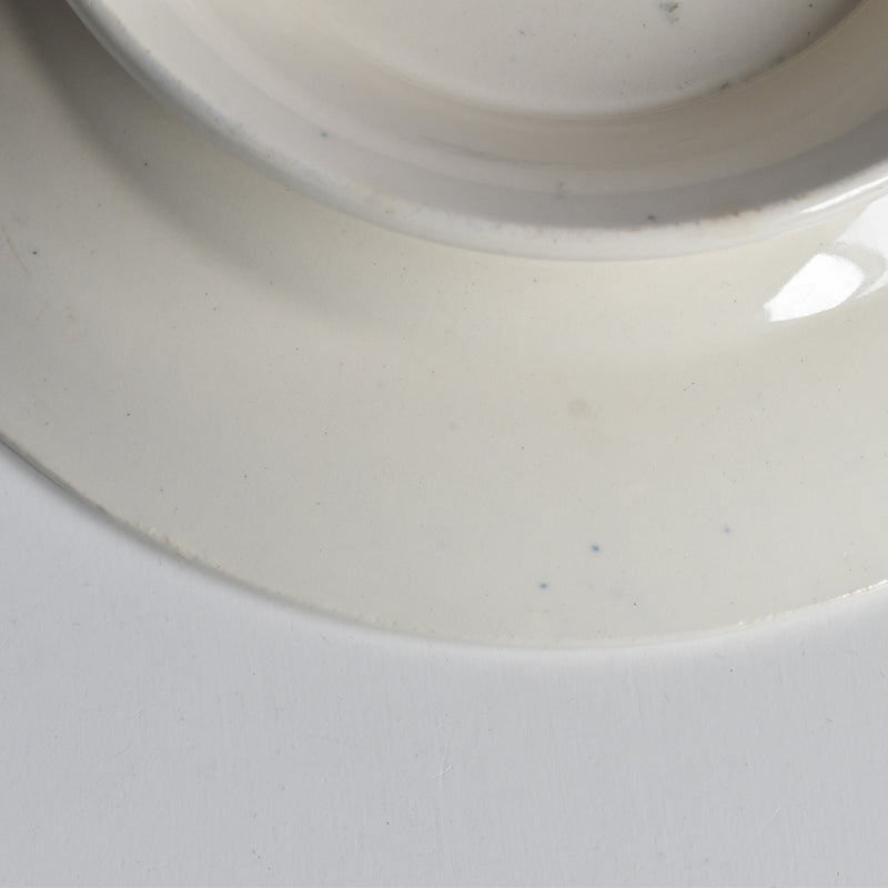 ヴィンテージ脚付きプレート ロンウイー ブルーパターン B