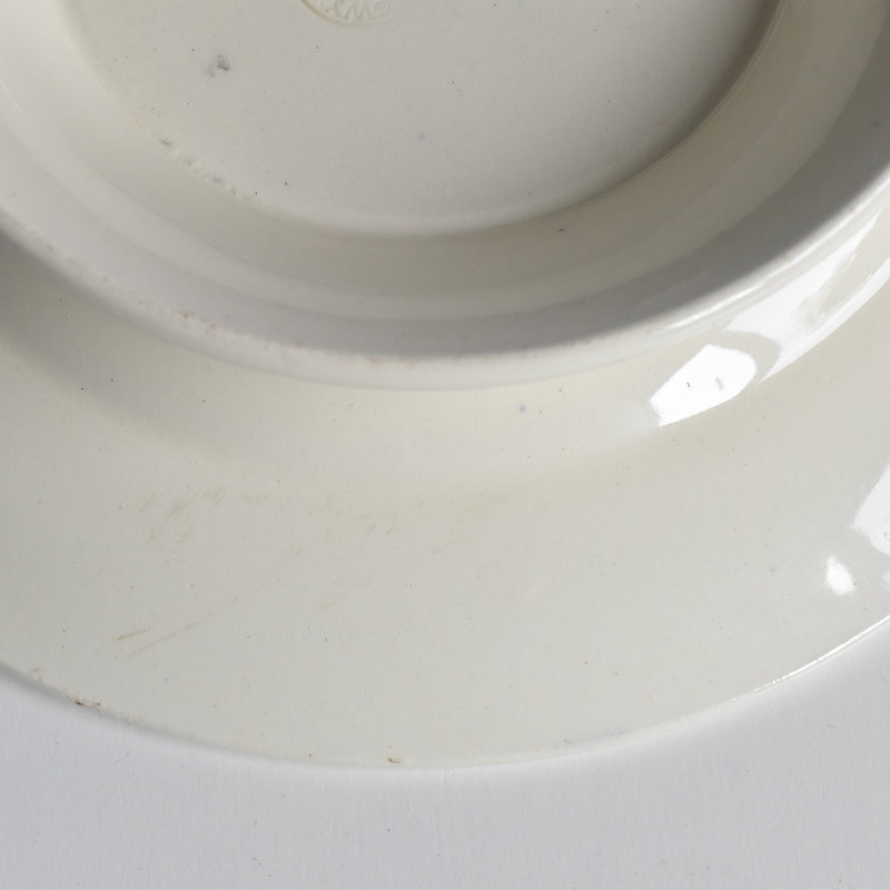 ヴィンテージ脚付きプレート ロンウイー ブルーパターン B