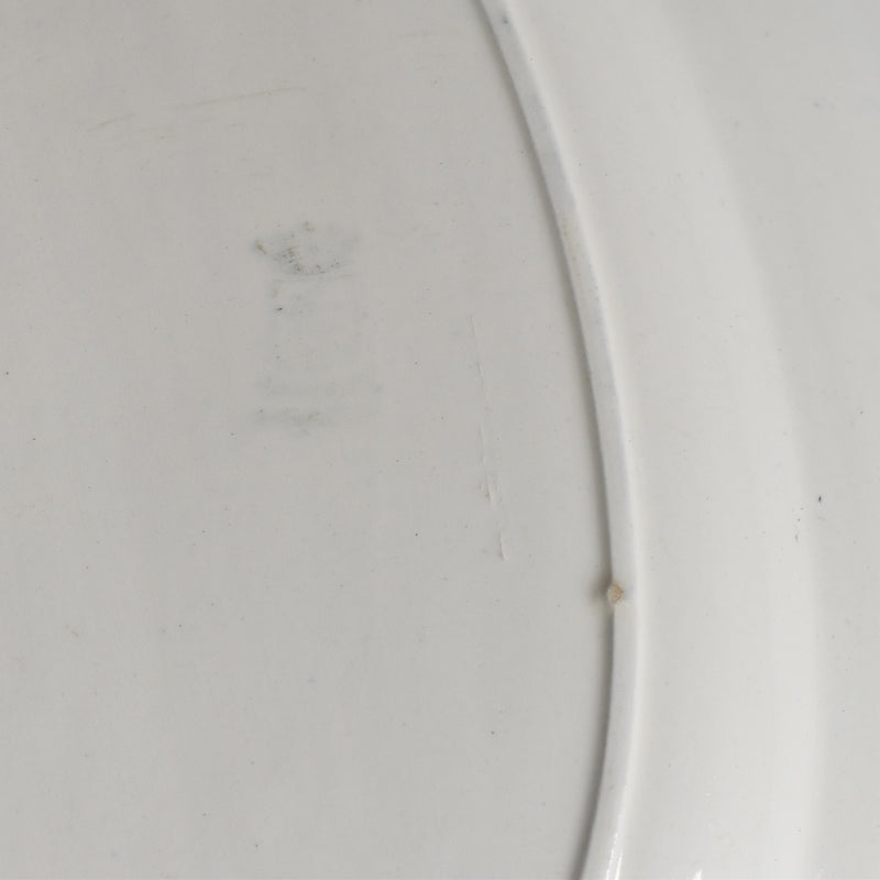 ヴィンテージオーヴァル大皿 ロンウイー ブルーパターン