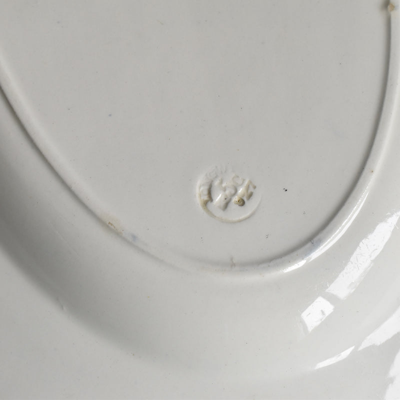 ヴィンテージオーヴァル大皿 ロンウイー ブルーパターン