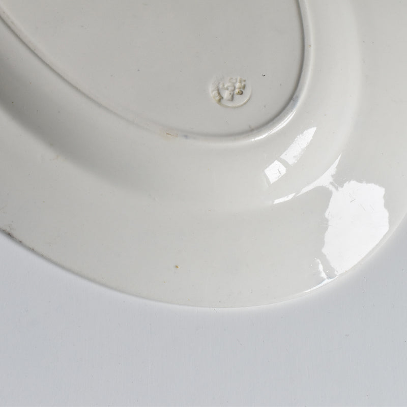 ヴィンテージオーヴァル大皿 ロンウイー ブルーパターン