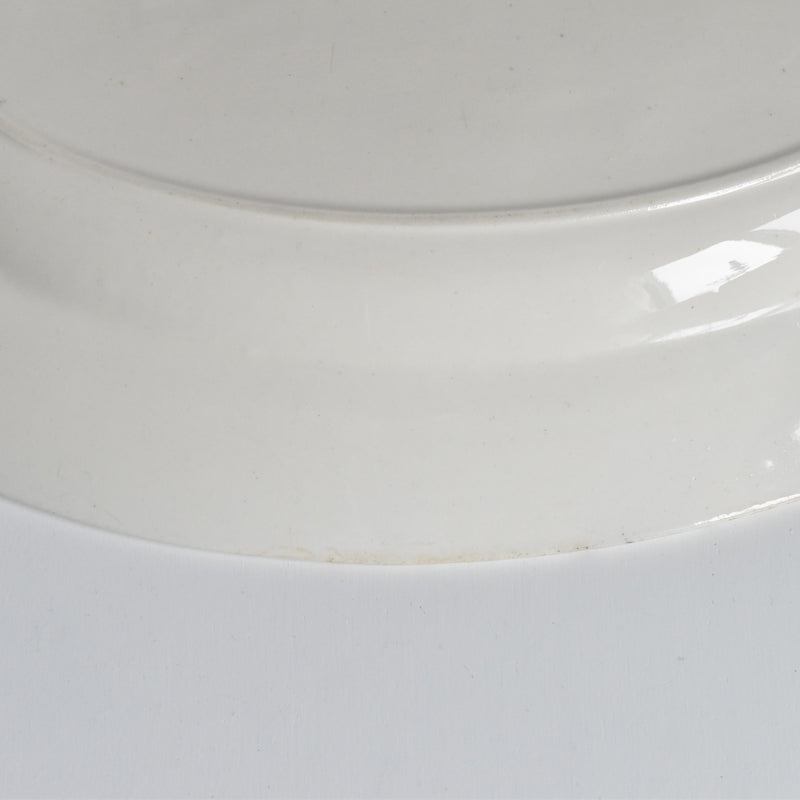 ヴィンテージオーヴァル大皿 ロンウイー ブルーパターン