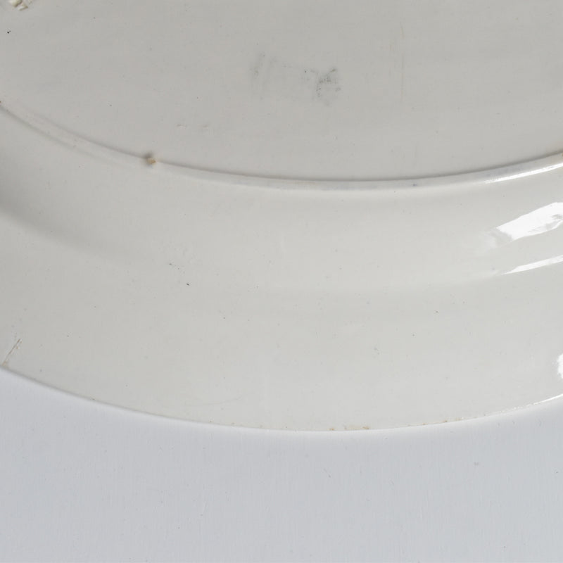 ヴィンテージオーヴァル大皿 ロンウイー ブルーパターン