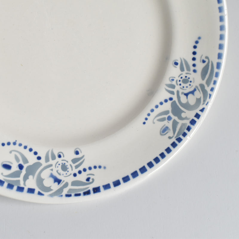 ヴィンテージプレート ロンウイー ブルーパターン D