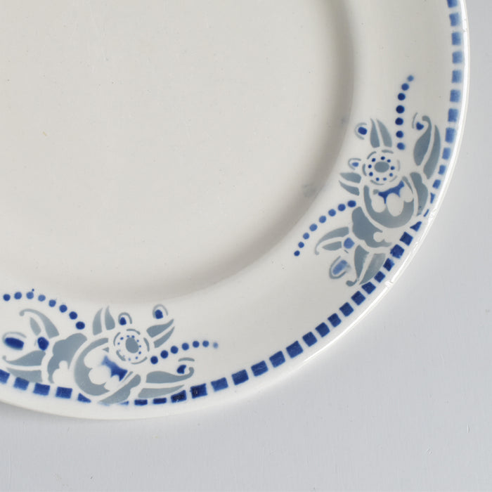 ヴィンテージプレート ロンウイー ブルーパターン D