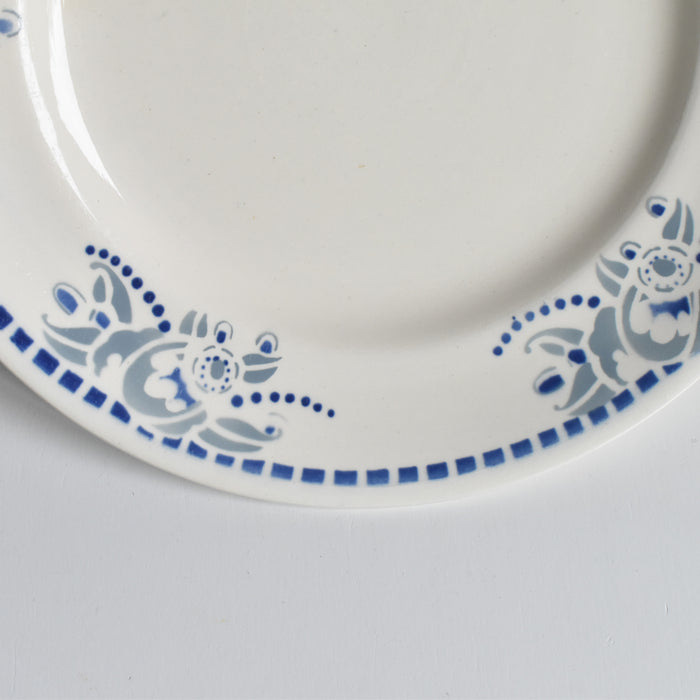 ヴィンテージプレート ロンウイー ブルーパターン D