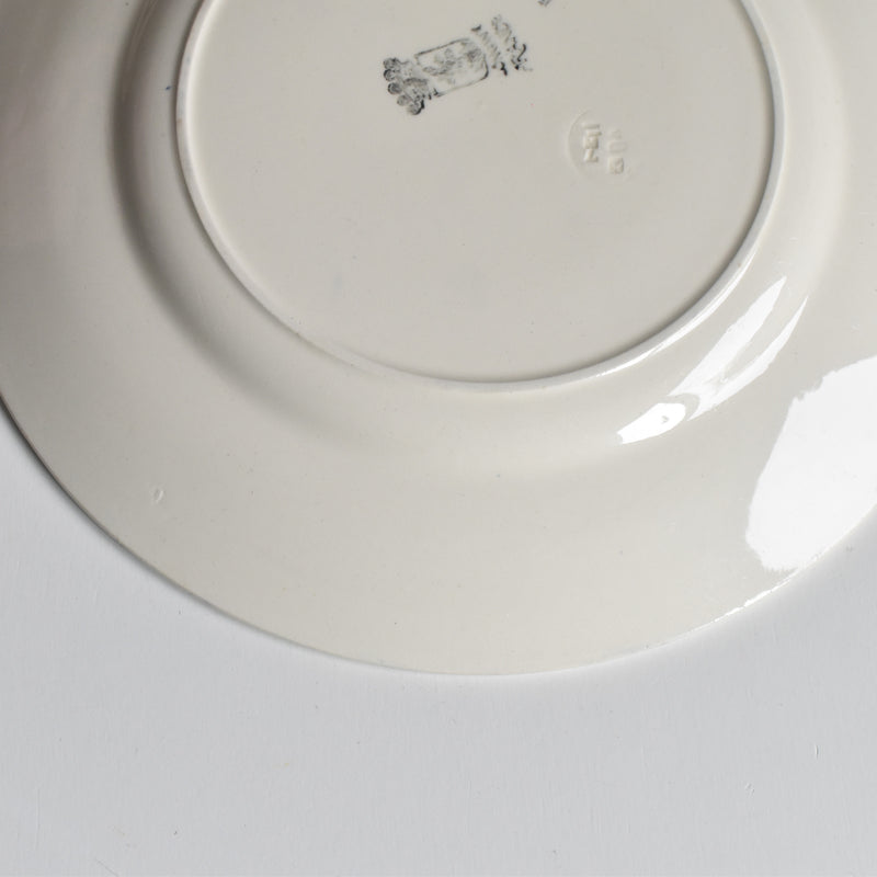 ヴィンテージプレート ロンウイー ブルーパターン D