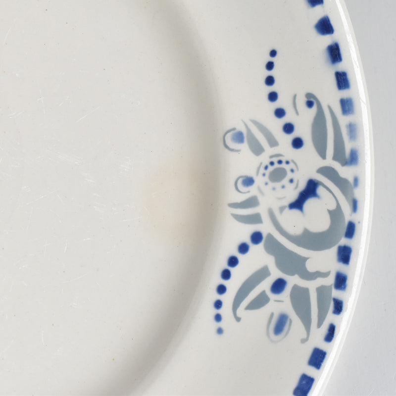 ヴィンテージプレート ロンウイー ブルーパターン D