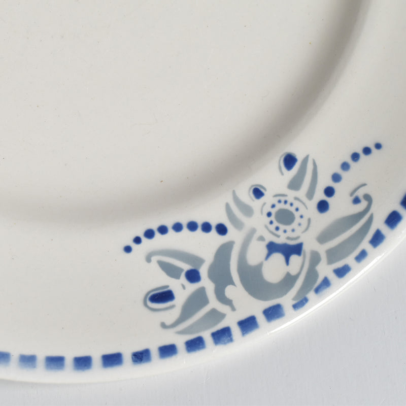 ヴィンテージプレート ロンウイー ブルーパターン D