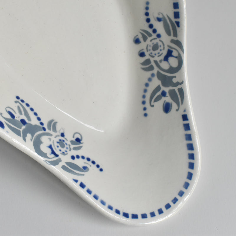 Vintage Raviers Longwy Blue Pattern B