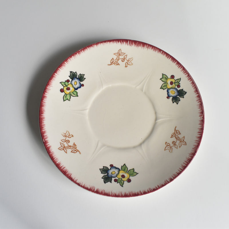 Vintage Chocolate Cup & Saucer Longwy Marseille A